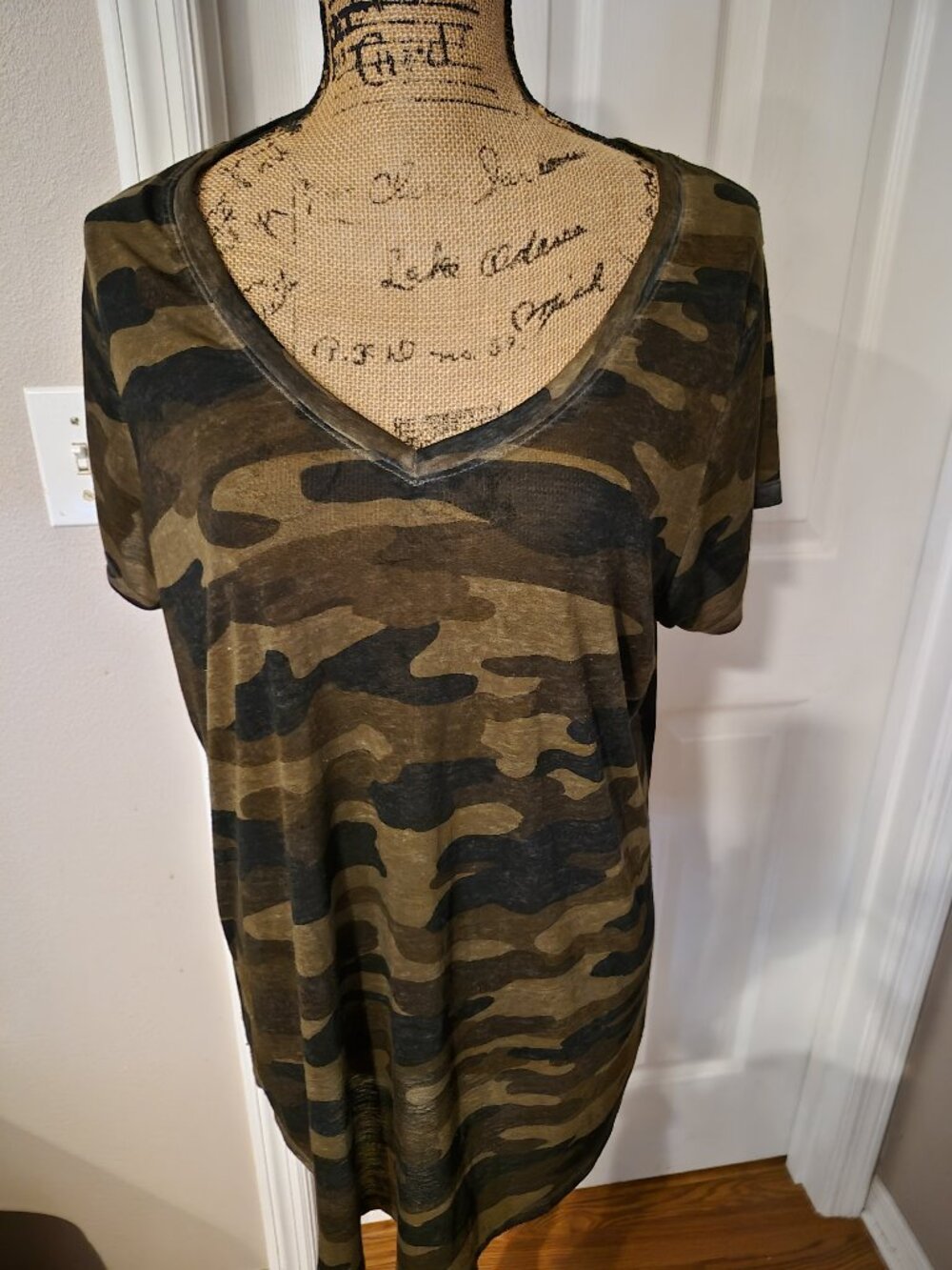 Lucky Brand Lightweight Camo Tee Shirt 1X